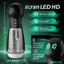 Charger l&#39;image dans la galerie, Evolution-8 Succion 10 Vibration One Touch Orgasm Digital Vacuum Masturbator
