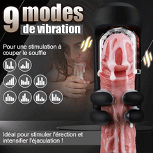Charger l&#39;image dans la galerie, Finger 2.0-9 Vibrations 9 Pincement des doigts 9 Rotation Masturbateur d&#39;entraînement