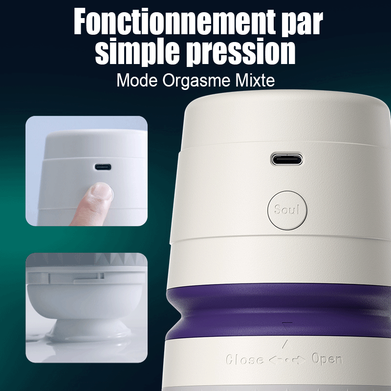 NOVA-Mécanique 3 Sucer 4 Vibration APP Contrôlé Masturbateur masculin