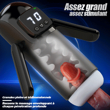 Charger l'image dans la galerie, Phantom - 7 Aspirations 7 Vibrations Poignées Doubles Texture de Canal à Grands Granules M