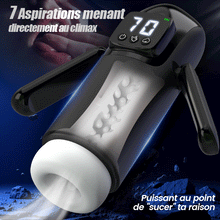 Charger l'image dans la galerie, Phantom - 7 Aspirations 7 Vibrations Poignées Doubles Texture de Canal à Grands Granules M