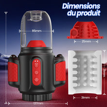 Charger l'image dans la galerie, Storm Vortex – Pulvérisation d’eau à 5 fréquences + Vibration à 10 fréquences + Rotation à 5 fréquences, Double stimulat