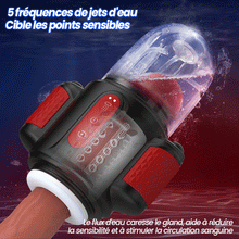 Charger l'image dans la galerie, Storm Vortex – Pulvérisation d’eau à 5 fréquences + Vibration à 10 fréquences + Rotation à 5 fréquences, Double stimulat