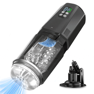 GripMax – Masturbateur mains libres pour hommes avec support à ventouse