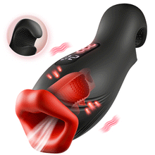 Charger l'image dans la galerie, Envoûtement - 9 Vibrations 4 Aspirations Suction par Clampsement Simulateur Oral pour Hommes