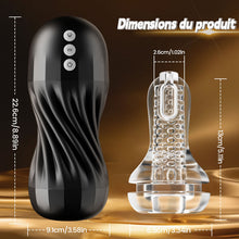 Charger l'image dans la galerie, Gasvortex - Modes de succion et de vibration à 7 fréquences, coque rotative et torsadable, masturbateur masculin