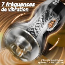 Charger l'image dans la galerie, Gasvortex - Modes de succion et de vibration à 7 fréquences, coque rotative et torsadable, masturbateur masculin