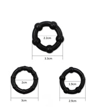 Charger l&#39;image dans la galerie, 3 Anneaux cockring silicone
