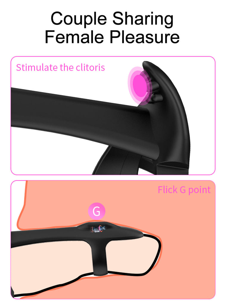 12 Vibration Masseur de Pénis Pour Couple Cockring