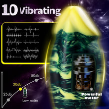 Charger l&#39;image dans la galerie, Unique Hybrid Design Vibrating Anal Dildo With Suction Cup