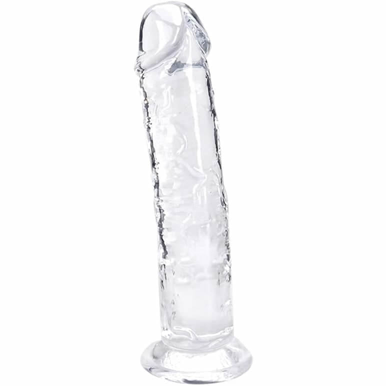 Gode realiste de 18 cm pour femme, souple et adapté aux débutants. Doté d'une gode ventouse, idéal pour femmes et couples. Jouet sexuel pour adultes offrant des plaisirs intenses sex toys