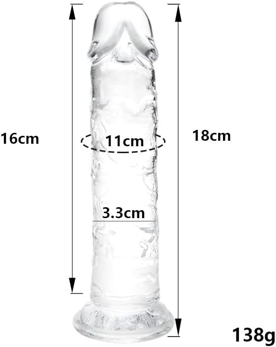 Gode realiste de 18 cm pour femme, souple et adapté aux débutants. Doté d'une gode ventouse, idéal pour femmes et couples. Jouet sexuel pour adultes offrant des plaisirs intenses sex toys