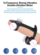 Charger l'image dans la galerie, 12 Vibration Masseur de Pénis Pour Couple Cockring