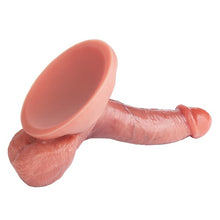 Charger l&#39;image dans la galerie, Réaliste - Longueur insérable 5,3&quot; Ventouse forte Texture veineuse Gode en silicone Entraînement sexuel oral