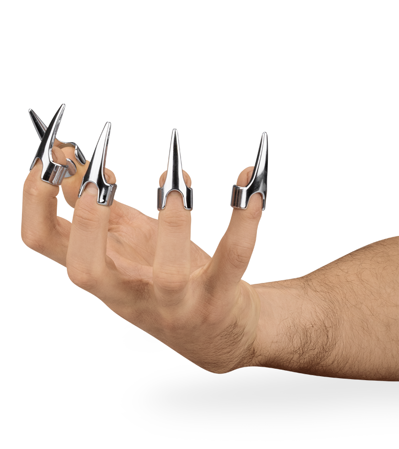 5 griffes en métal BDSM