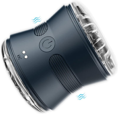 Sumeber Tasse de masturbation électrique avec 10 vibrations, masturbation hommes mains libres automatique sex toy pompe à pénis, hommes compact imperméable mains libres soufflage masturbation Cup