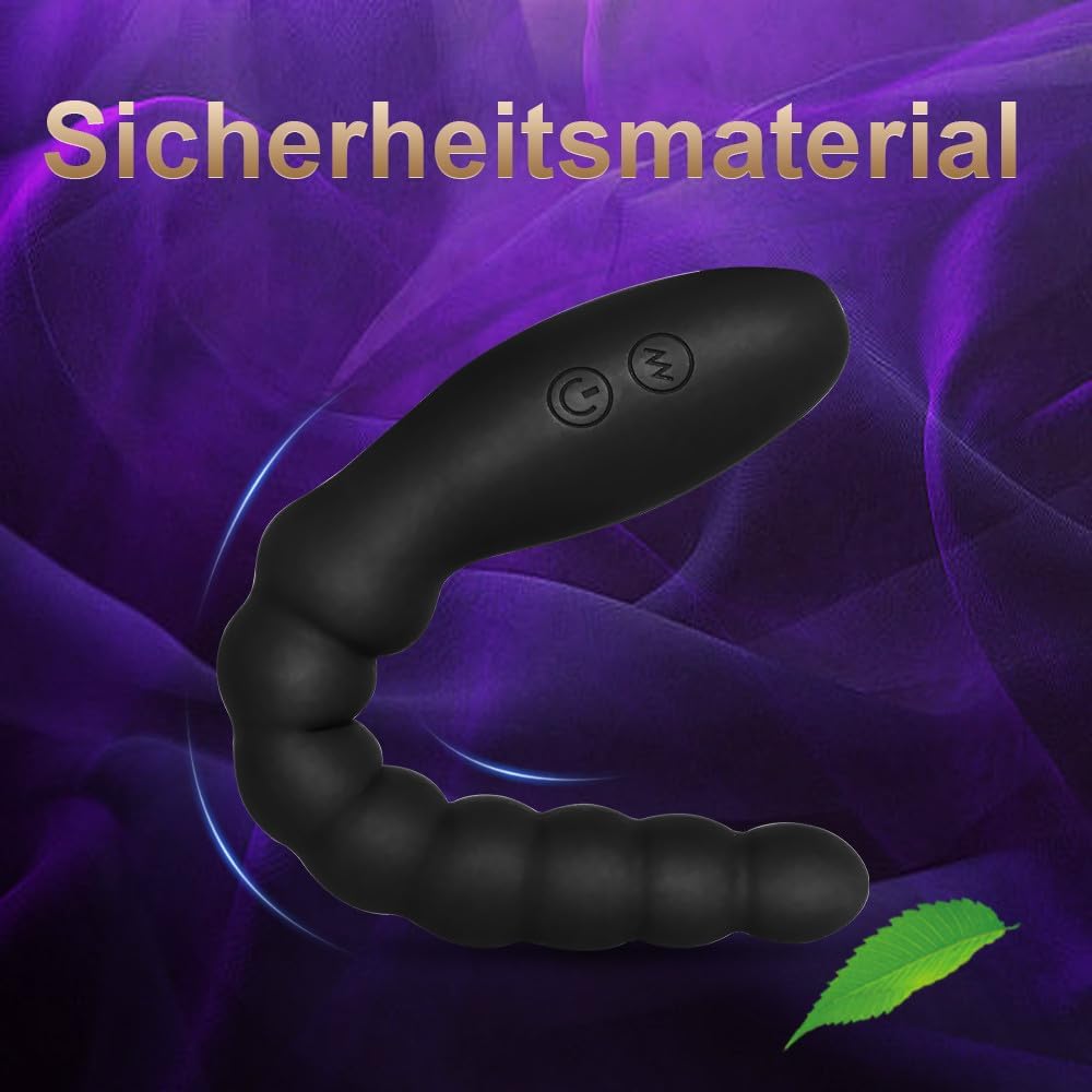 Perles anales vibrantes jouet pour hommes femmes couples vibrateur rechargeable étanche stimulateur de point G masseur de prostate masculin gode anal en silicone dégradé pour débutants