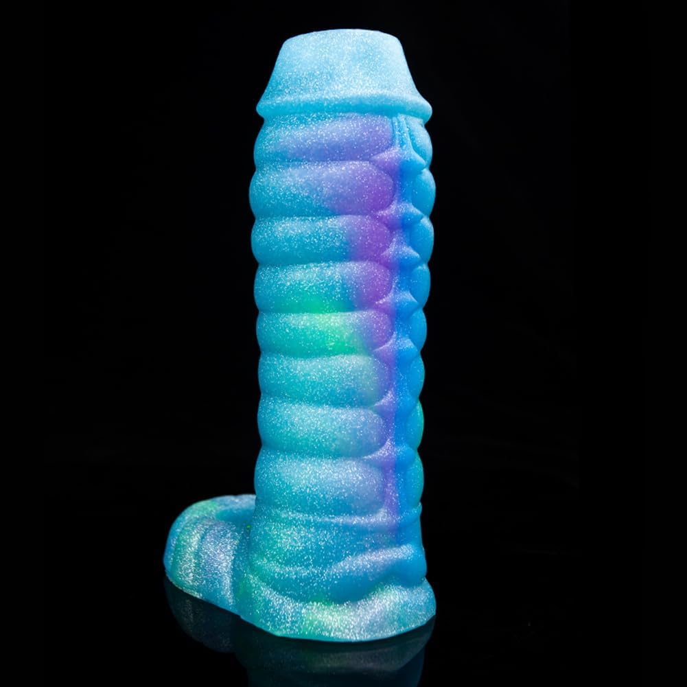 Gaines pour Pénis Monstre, Manchon Penis Ouvert avec Anneau Testiculaire, Agrandisseur de Pénis Réutilisable, Retardateur Éjaculation, Sex Toýs Homme pour Couple Plaisir