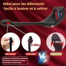 Charger l&#39;image dans la galerie, Sex Toys Plug Anal 3 EN 1 Anals Vibromasseurs Masseurs Télécommande à Anneau de Prostate Vibrant, gode Vibrateur Vîbrant 9 modes Plug Sex Toy, Cockringe Homme Sextoy Vibromasseur vibrant Pour Couple