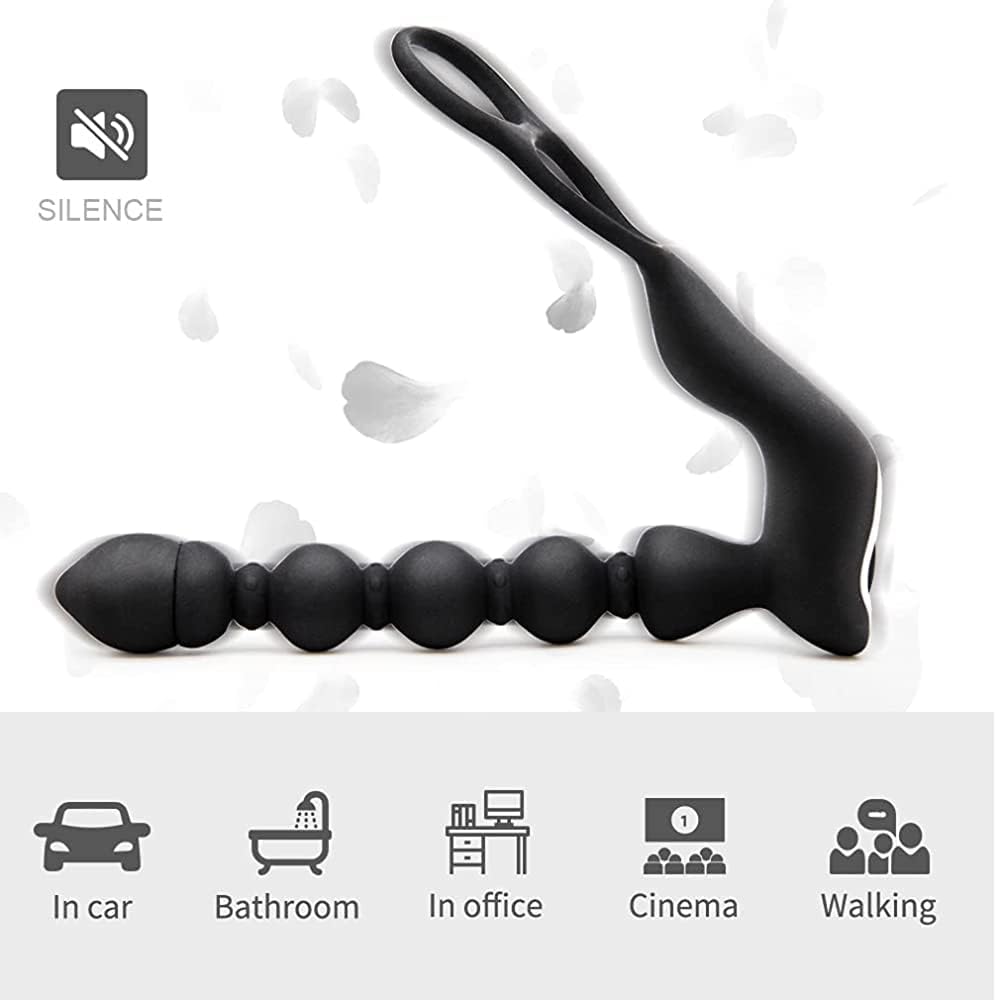 Anale Stimulateur Masseur de électrique Prostâte Vibro Ànal Plug Vîbrant Sans Fil pour Homme Sëx toyspour pour Femme 10 Mode Télescopiques 10 Modes de Vibration 100% Étanche Silencieux va et vién