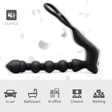 Charger l&#39;image dans la galerie, Anale Stimulateur Masseur de électrique Prostâte Vibro Ànal Plug Vîbrant Sans Fil pour Homme Sëx toyspour pour Femme 10 Mode Télescopiques 10 Modes de Vibration 100% Étanche Silencieux va et vién