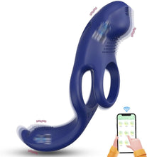 Charger l&#39;image dans la galerie, 3 EN 1 Masseurs de Prostate Vibrant avec Anneau Pénien, Sex Toys Vibromasseurs Homme à Distance avec Application, Plug Anale Gode Vibro-masseurs avec 9 Modes de Poussée Vibrant pour Couple