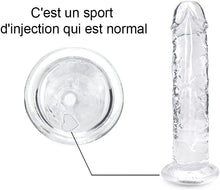 Charger l&#39;image dans la galerie, Gode realiste de 18 cm pour femme, souple et adapté aux débutants. Doté d&#39;une gode ventouse, idéal pour femmes et couples. Jouet sexuel pour adultes offrant des plaisirs intenses sex toys