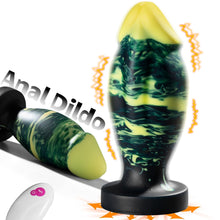 Charger l&#39;image dans la galerie, Unique Hybrid Design Vibrating Anal Dildo With Suction Cup
