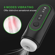Charger l'image dans la galerie, Blowjobsex Machine Automatic Heating Masturbator Stroker with 4 Sucking &amp; 15 Thrusting &amp; 6 Vibrating