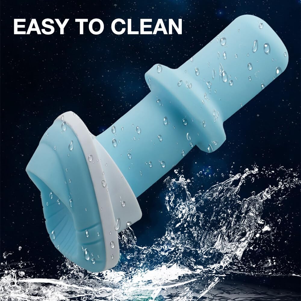 Masturbateurs Masculin, Masturbâteur Homme Mains Libres avec 10 modes de vibrations télescopiques, Masturbateur Automatique Sextoys Homme Orale Erotique