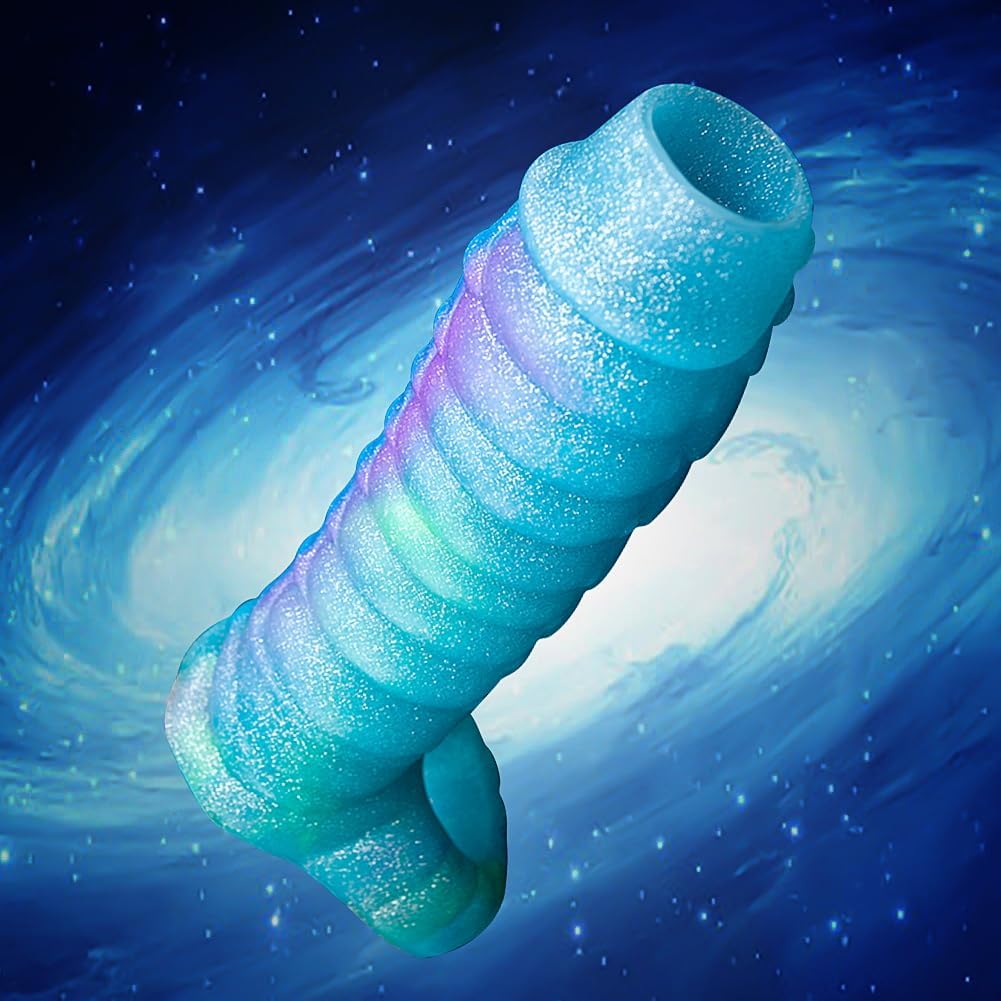 Gaines pour Pénis Monstre, Manchon Penis Ouvert avec Anneau Testiculaire, Agrandisseur de Pénis Réutilisable, Retardateur Éjaculation, Sex Toýs Homme pour Couple Plaisir