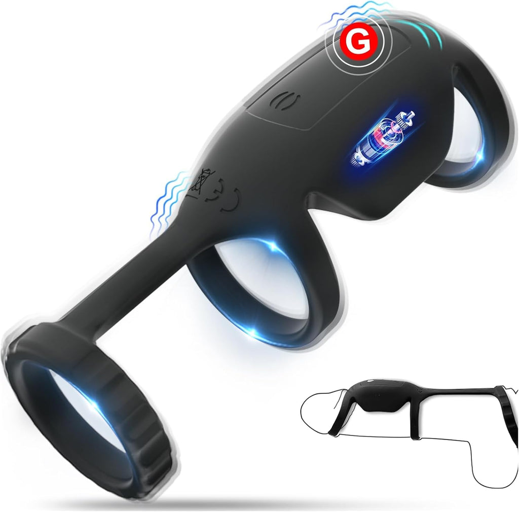 Anneau pénien vibrant, anneaux péniens - Jouet sexuel pour couples - Taille réglable - Jouet sexuel - Modes de vibration pour anneau pénien de longue durée - Jouet sexuel pour les hommes