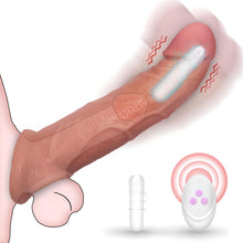 Charger l&#39;image dans la galerie, 8 Inch Vibrating Penis Sleeve with 10 Vibration Modes