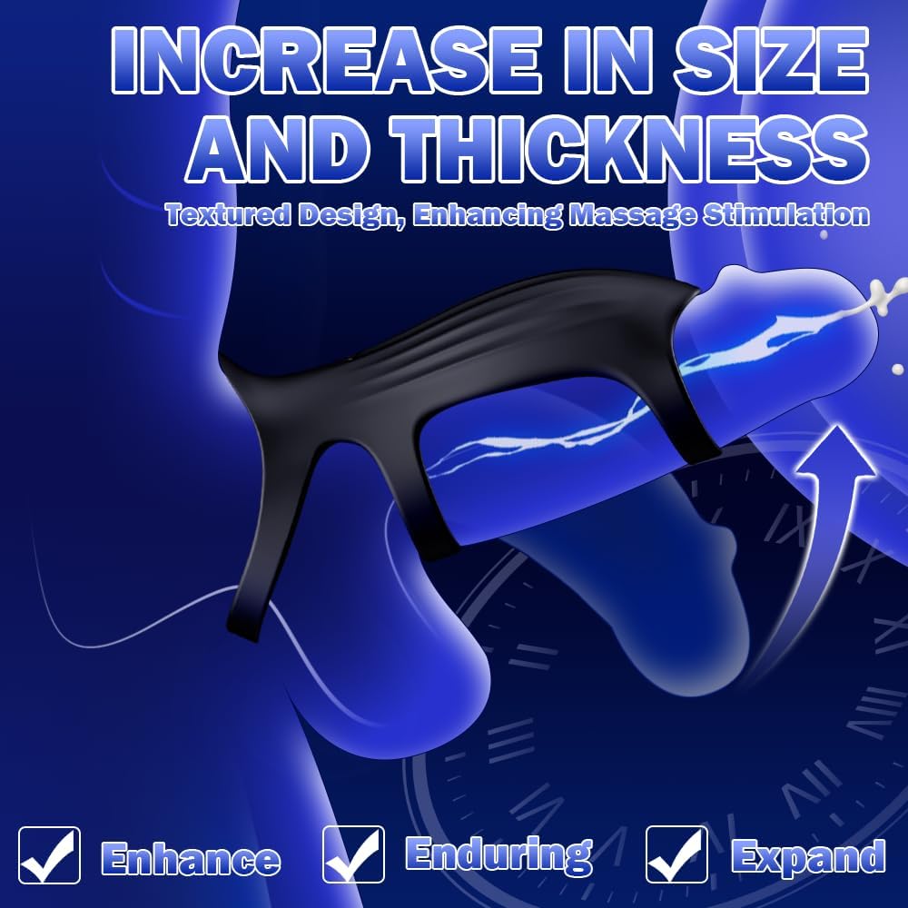 anneau homme sex toys Gode Extenseur Anneau Vibrant Pénis Homme 10 Modes Vibration Jouet Sexualité Couple Penis Anneaux de pénis