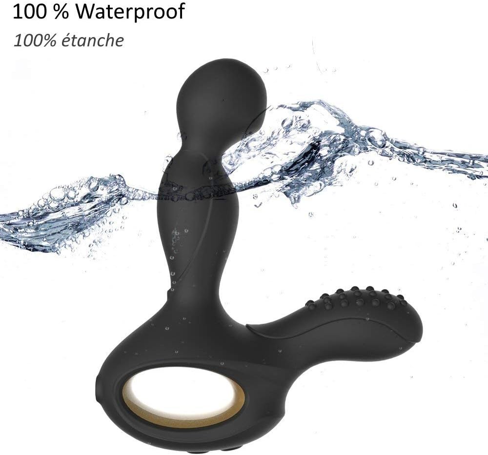 Masseur Prostatique télécommandé Vibrant pour Homme - Vibromasseur sex toýs Masculin Stimulateur de Prostate, Point P, Plaisir Anal, Périnée: Silicone, Waterproof, Rechargeable