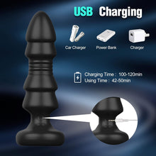 Charger l&#39;image dans la galerie, Plug Anal Vibromasseur Sex Toys, Homme Sex Stimulateur Gode Sex Toys Prostate Vibrateur Anal Télécommandé Sex Toýs avec 5 modes de poussée vibrant portabl Pour Couple Jouet Sexualité