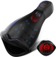 Charger l&#39;image dans la galerie, Masturbateurs Masculins Sex Toys, Automatique Masturbateur Homme avec 5 Modes de léchage de langue rotatifs &amp; 10 Modes de Vibration, Enveloppé à 360° Penisse Vibromasseurs
