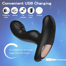 Charger l'image dans la galerie, Wordone Masseur de Prostate Vibrant Anal avec Télécommande&amp;20 Vibrations, Plug Anal Portable Jouet Sexuel pour Homme, Vibrant Point G/Vibromasseur Papillon, Vibrateur Clitoridien pour Female/Couple