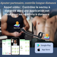 Charger l&#39;image dans la galerie, Sextoys plug anal - 5 EN 1 APP Masseurs de Prostate Vibrant avec Anneaux de Pénis - 10 Modes de Vibration -Télécommandé -Jouets Sexuels pour la Stimulation Anale Couple, Étanche