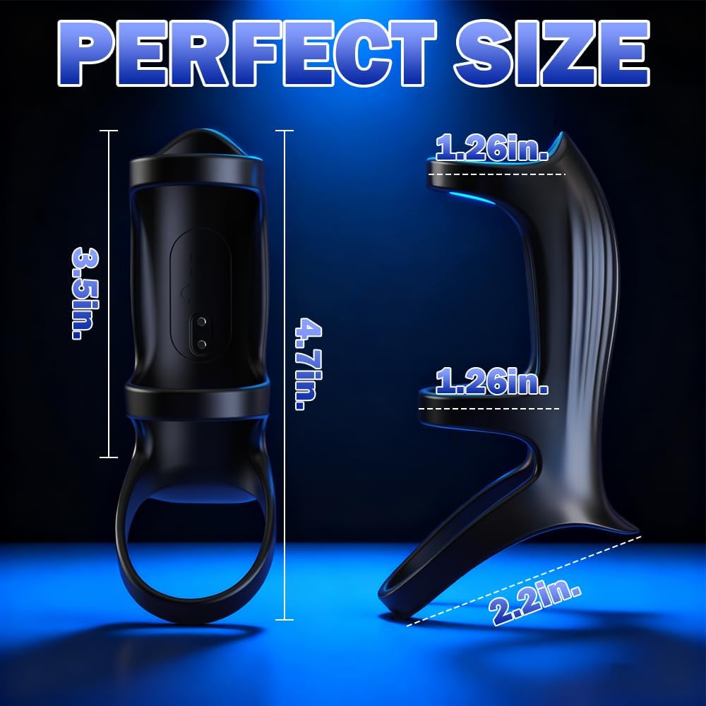 anneau homme sex toys Gode Extenseur Anneau Vibrant Pénis Homme 10 Modes Vibration Jouet Sexualité Couple Penis Anneaux de pénis