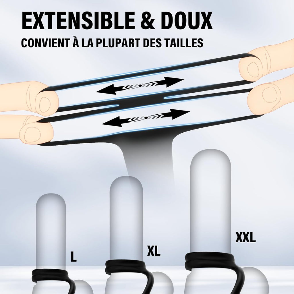 Vibromasseurs Sex Toys Couple - Anneau Penien Homme Toýs Pénis Vibrant Retardant d'éjaculation avec 10 * 10 Modes de Vibration, Sextoyse Plug Anal pour Gay Stimulateur Prostate,Masculins Plugs Anus