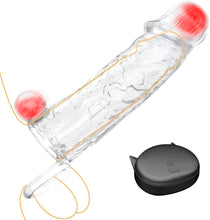 Charger l&#39;image dans la galerie, Gaines Pour Pénis, Extenseur De Pénis avec 10 Modes de vibration Pénis Anneau, Jouets Sexuels Manchon Pénis avec télécommande pour Améliorer l&#39;érection et retarder l&#39;éjaculation, Sex toys pour Homme