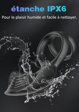 Charger l&#39;image dans la galerie, Double Anneau Vibrant en Silicone avec 10 Modes de Vibration d&#39;érection Améliorant Vibromasseurs Sex Toys pour Hommes Couple