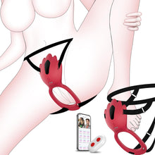Charger l'image dans la galerie, 2 IN 1 Wearable Panty Vibrator Cock Ring with 9 Vibration Modes