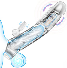 Charger l&#39;image dans la galerie, Gaines Pour Pénis, Extenseur De Pénis avec Vibrateur Pénis Anneau, Jouets Sexuels Manchon Pénis pour Améliorer l&#39;érection et retarder l&#39;éjaculation, Sex toys for Homme