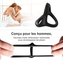 Charger l&#39;image dans la galerie, Anneaux de Pénis Triangle pour Homme Couples , Adorime Silicone Anneaux Péniens Jouets Sexuels Pour Améliorer les Performances Sexuelles, Plus Dur et Plus Fort