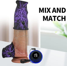 Charger l&#39;image dans la galerie, BDSM choc électrique réglable double anneau pénien ensemble d&#39;anneaux de testicule anneau pénien stimulateur électrique anneaux péniens anneau de gland Stimulation du pénis SM jouet sexuel fo