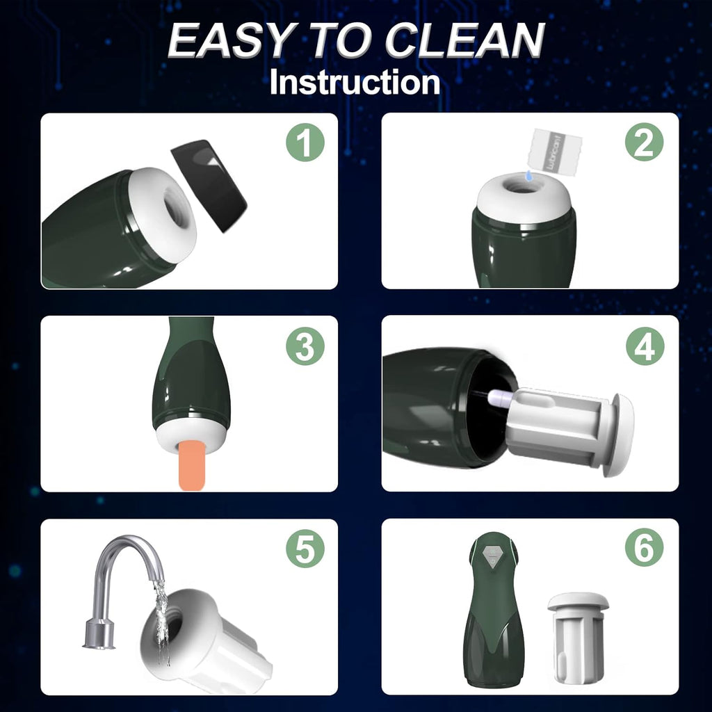 Masturbateur masculin automatique avec 5 modes de poussée et 12 modes de vibration pour stimulation du pénis, jouet électrique de poche pour chatte, jouet sexuel pour homme adulte