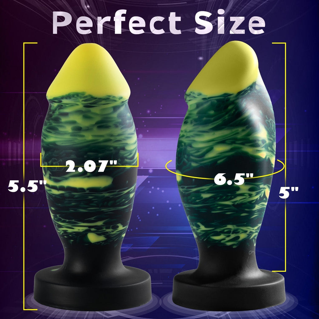 Unique Hybrid Design Vibrating Anal Dildo With Suction Cup