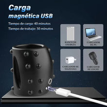 Charger l'image dans la galerie, Electric Penis Trainer Vibrator Sleeve Enlarger Cock Ring with 10 Vibration Modes